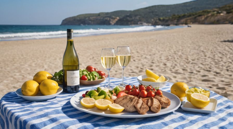 Genuss beim Picknick am Strand